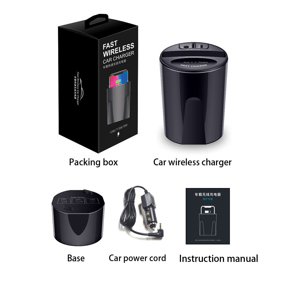 10W Wireless Charger Cup with USB
